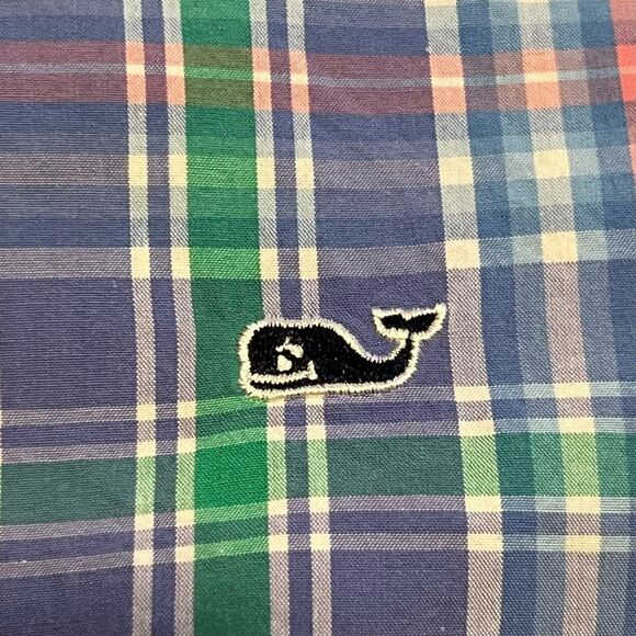 Vineyard Vines Pastel Plaid Long Sleeve Button Down Shirt. Sz 6 Great Condition - Picture 7 of 13